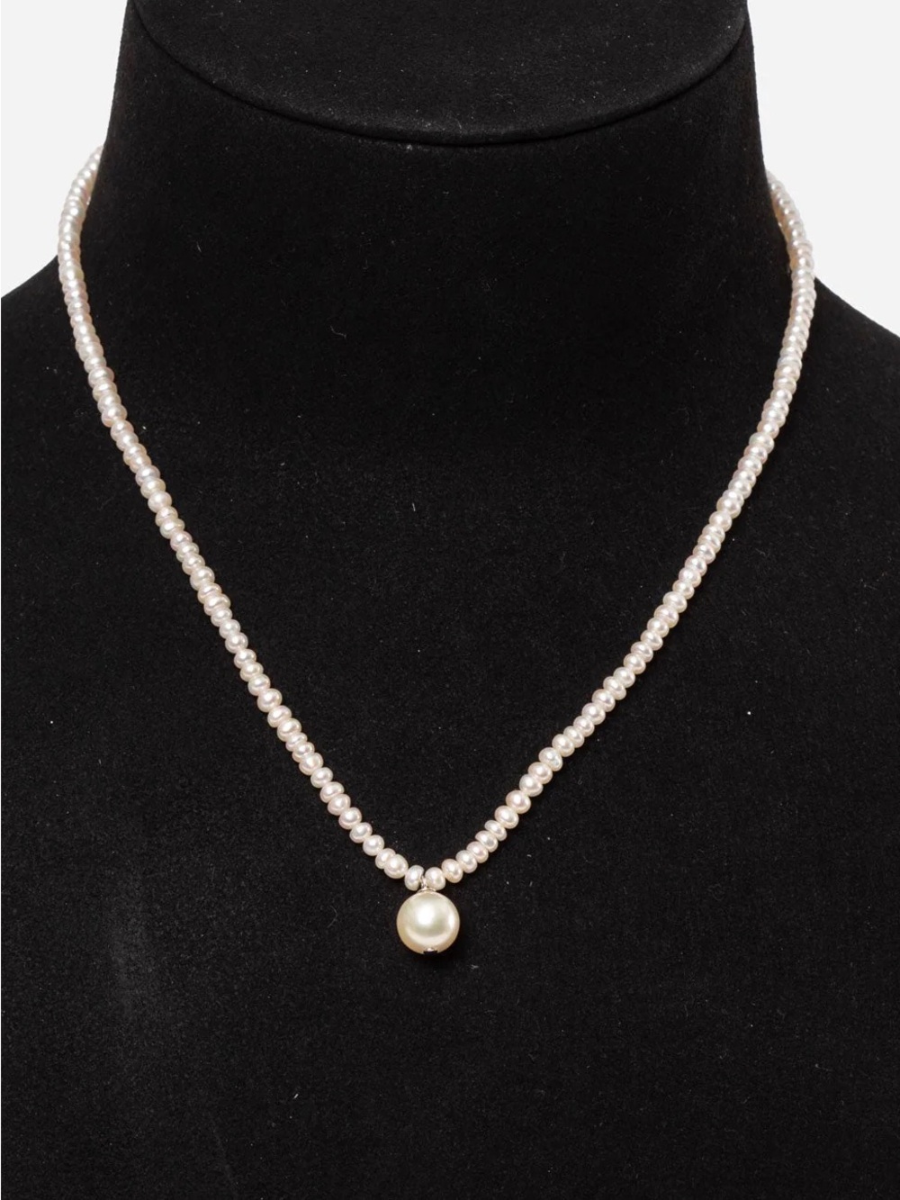 TASAKI Vintage Baby Pearl Necklace With Silver Clasp